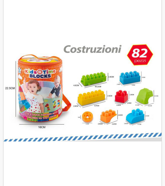 Borsa costruzioni 82 pezzi