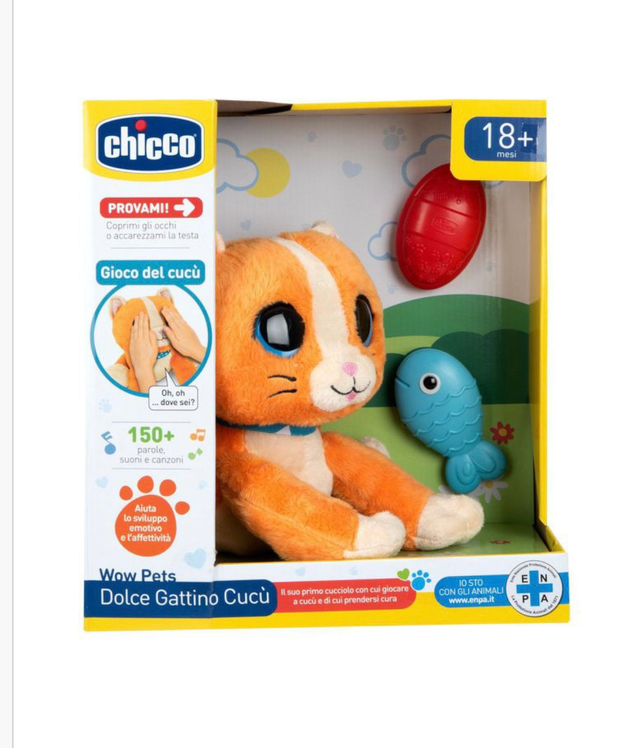 Peluche Chicco interattivo