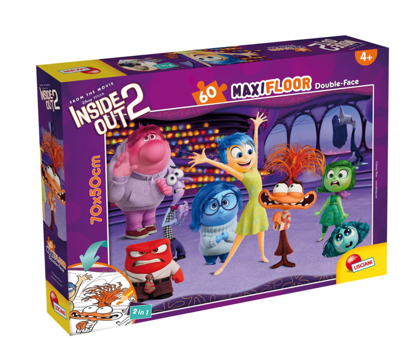 Puzzle double-face 60pz disney inside out 2