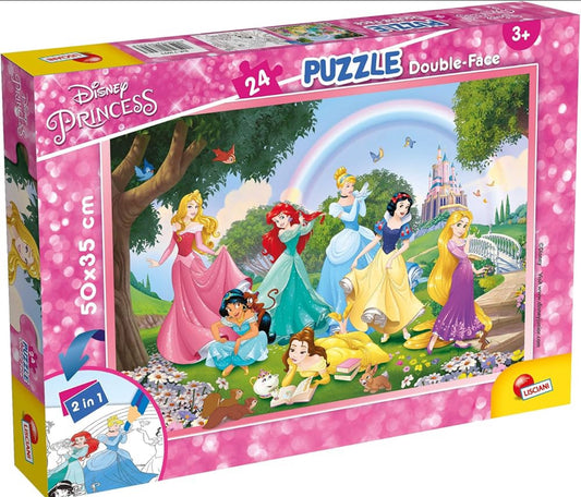 Puzzle double-face 24pz Disney princess