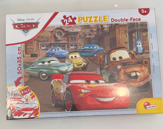 Puzzle double-face 24pz Disney cars