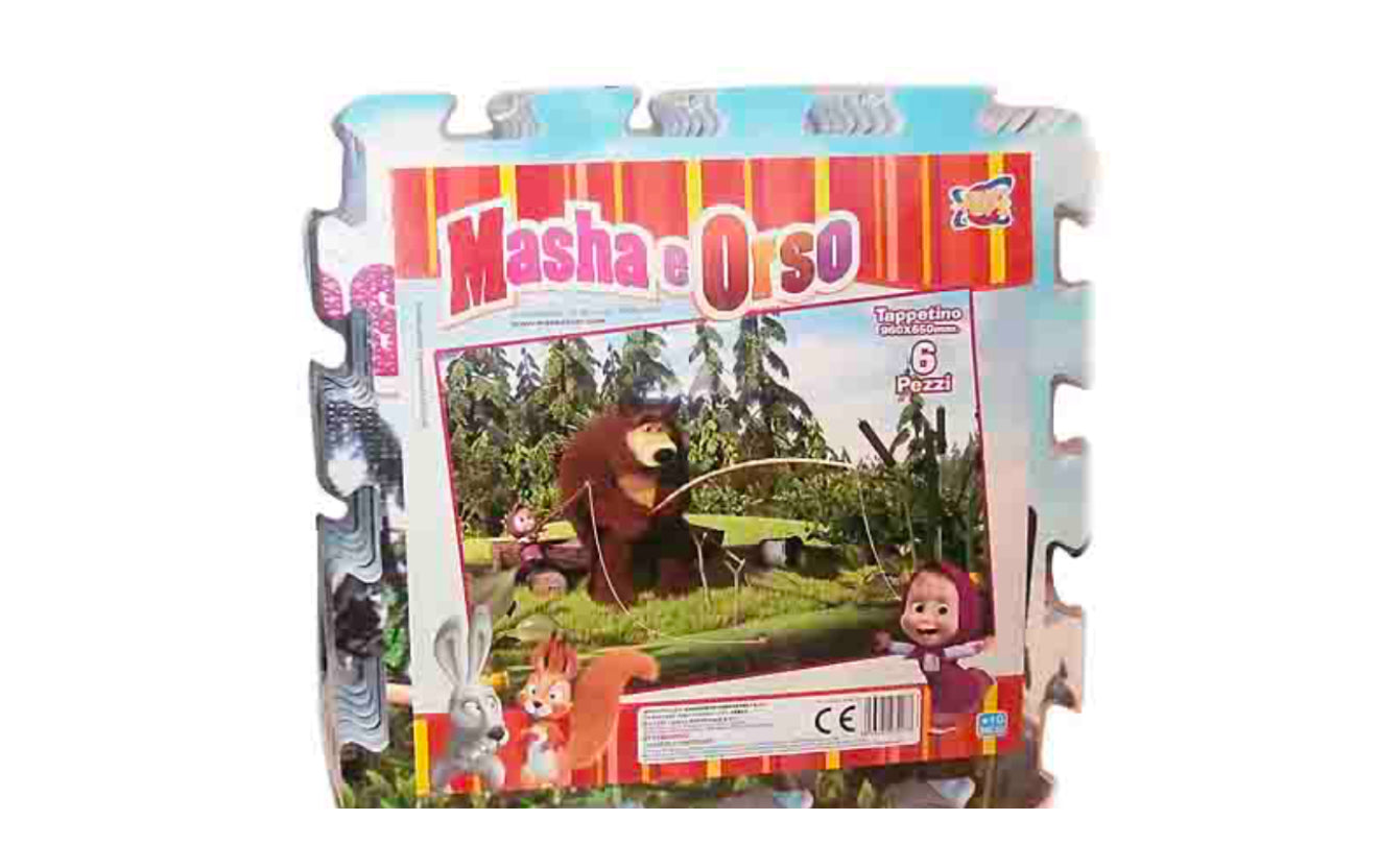 Tappeto puzzle masha e orso