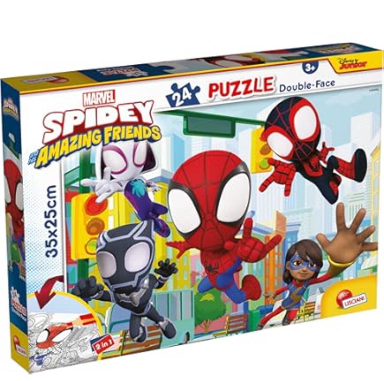 Puzzle double-face 24pz Marvel spidey