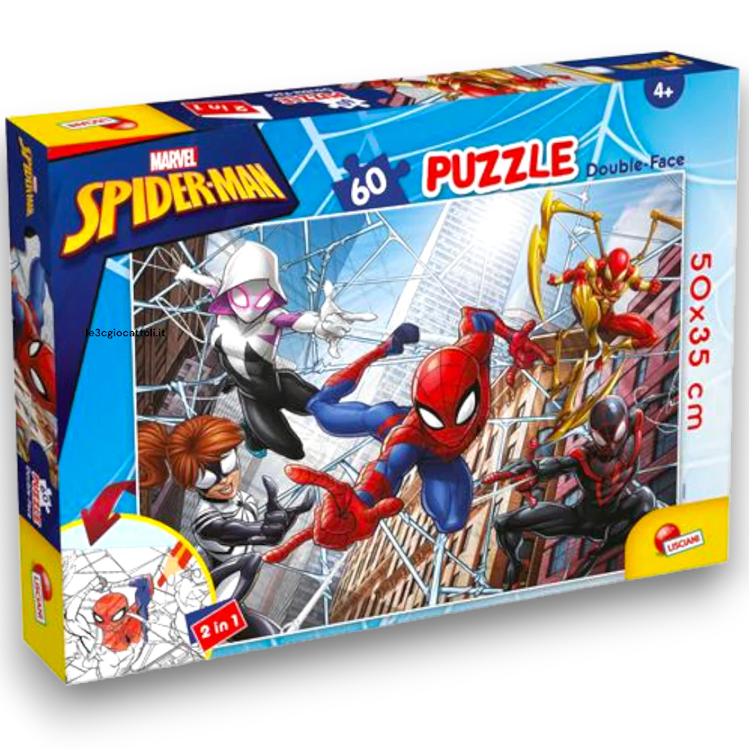 Puzzle double-face 60pz Marvel Spiderman