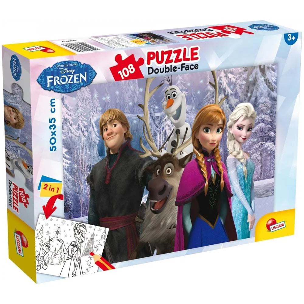 Puzzle double-face 108pz Disney frozen